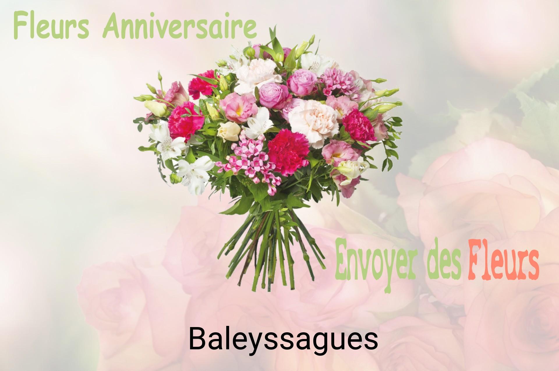 Bouquet de fleurs d’anniversaire livré à Baleyssagues